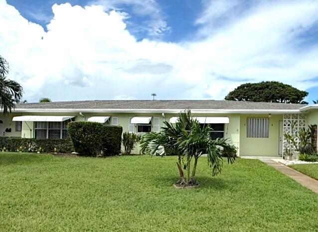 Welcome to this charming villa-style 1 bedroom, 1.5 bath condo located in a beautifully maintained 55+ community. This light and bright home features a newer kitchen with wood cabinets, and quartz countertops. The open layout includes a spacious primary suite with a walk-in closet and a full bath, plus an additional half bath for guests. Elegant plantation shutters enhance the living spaces. The community offers a clubhouse, pool, game room, and more. Conveniently located near shopping, dining, and major highways this villa is perfect for year-round living or a seasonal retreat.