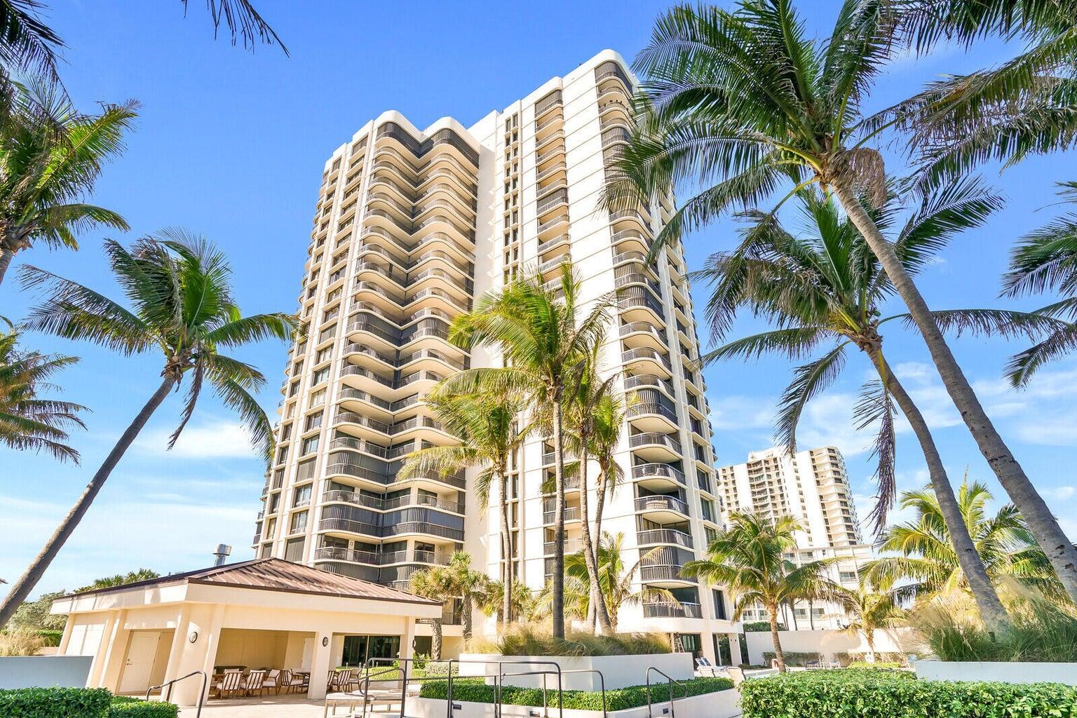 This spectacular corner ''J''-stack condo at Eastpointe II is a luxury-resort-chic condo available for a seasonal rental on Singer Island. Fully furnished and completely renovated to live like a single-family home in the sky, Unit 18J delivers over 3,000 sq ft of sun-drenched space with a dramatic wrap-around balcony boasting 300-degree views of the Atlantic, Intracoastal, and bay. Inside, designer plank-tile floors flow past a chef's marble-island kitchen into an airy great room; all three bedrooms feature en-suite baths with dual vanities and open to the balcony; LED-lit custom closets, laundry tub, and storage rooms on your floor add convenience. Eastpointe II's world-class amenities include a renovated pool and sundeck (see supplement)...
