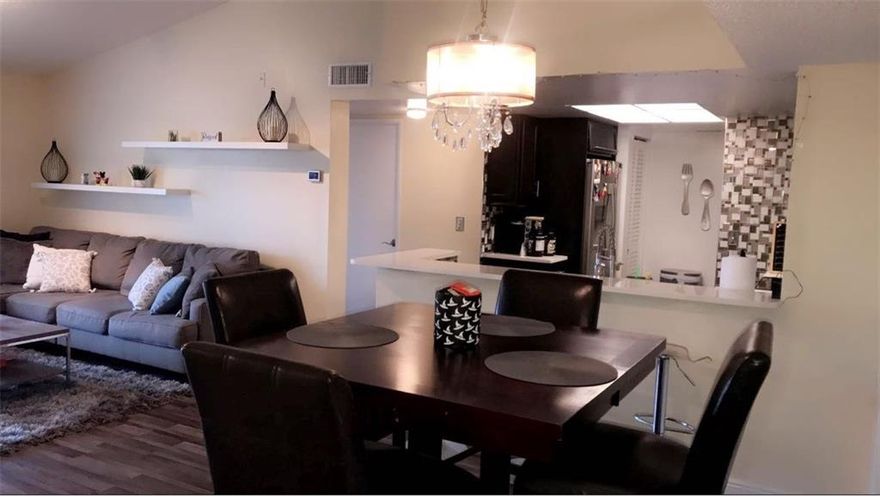 Welcome to Visconti, a beautiful friendly gated Community! Stunning, spacious well maintained 2 bed/2 bath 3rd Floor Condo with great views and beautiful sunsets. Featuring High Ceilings, Large Attic Space for Storage, Balcony with Outside Storage, Brand New Luxury Vinyl Flooring (100% Waterproof), Thomasville Kitchen Cabinets (soft close), Quartz Counter Tops, New Water Heater (2021), New Washer and Dryer, AC (5yrs). Low HOA, Minimum Credit Score 625 is required, No Minimum Down Payment and Owner(s) can Rent Unit Immediately for no Less Than 6 Month Terms. A Rated Elementary and Middle School. Conveniently located by Mall, Restaurants and Highways.