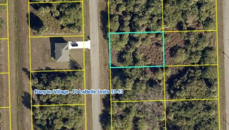 Beautiful residential lot located in the growing Banyan Village community of LaBelle, featuring high-speed optic fiber internet with central water and electric connections available once building permits are obtained. This hidden gem in Florida’s Heartland offers the perfect combination of tranquility and convenience, situated just minutes from SR80, supermarkets, gas stations, schools, and city offices. An excellent opportunity to build your dream home in a vibrant new neighborhood with strong future potential. Adjacent land is also available for purchase.