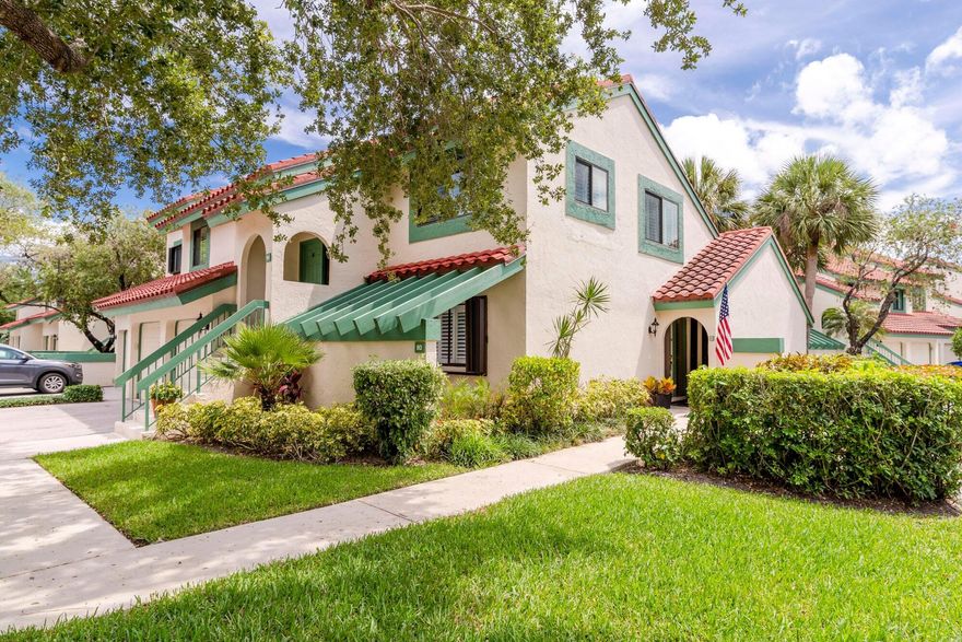 Don't Miss this Rare Opportunity to Make this Newly Remodeled Residence your Very Own. Indulge in the Ultimate Luxury Living Experience and Embrace the Unmatched Beauty and Quality that this Home Offers. The FIRST-FLOOR remodeled condo features a new kitchen with high-end appliances, granite countertops, new cabinets, fixtures, and a built-in bar. The home boasts granite throughout, new flooring, crown molding, and plantation shutters. Both bathrooms are remodeled, and the master suite includes a large walk-in closet. Additional highlights include a large walk-in pantry, insta hot water heater, newer AC, and a spacious storage area off the garage with an extra refrigerator, and a washer and dryer. Located in the highly sought-after PGA National, a world-class golf and resort destination