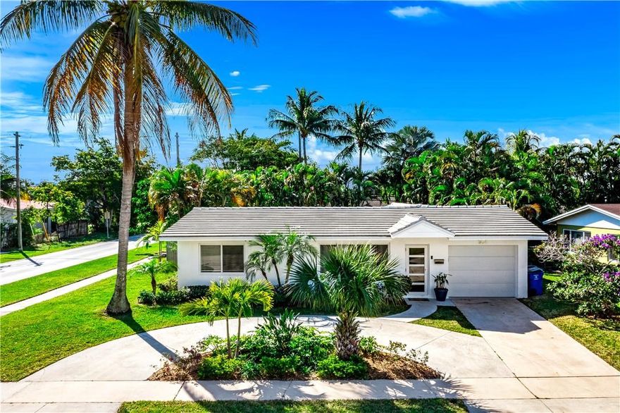 This bright, completely renovated and furnished 3 bedroom, 2 bathroom home, minutes away from the beach, is what you've been waiting for. Home features impact windows and doors throughout. Upgraded kitchen and modernbathrooms. Fenced in backyard features a private pool and patio area. New roof with full impact windows anddoors are from 2020. Quick access to the beach, major roads, all things shopping, dining and more. Unfurnished is an option.