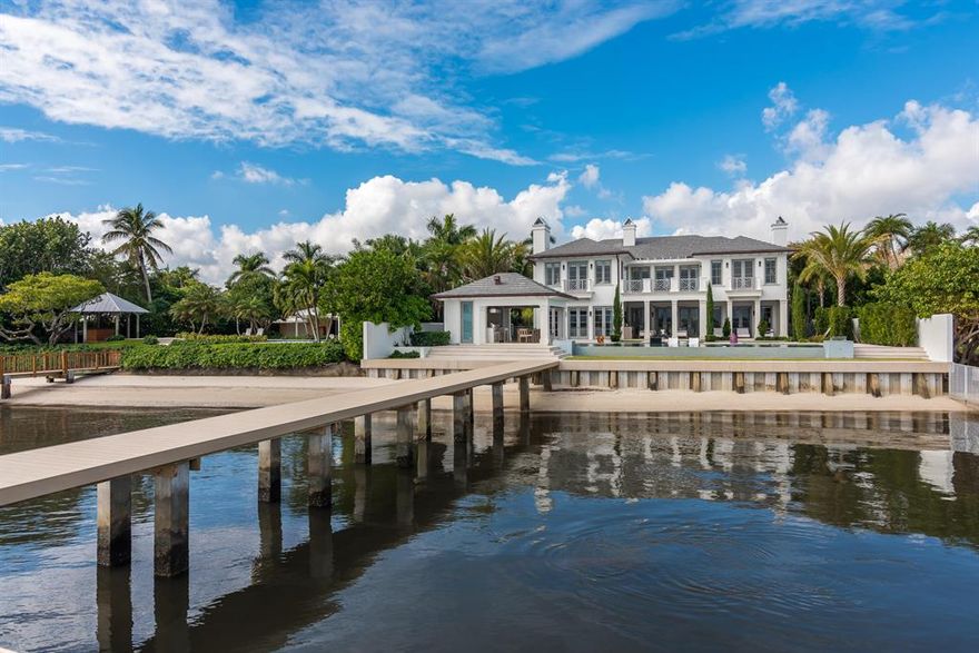 Brand new custom built waterfront Home – Completed September 2018, this estate home was designed and developed by The Aquantis Group.  The house comprises 9,634 total sq. ft. of space, 7,758 sq. ft. of indoor and outdoor living spaces, and 6,629 of air-conditioned space, featuring: 6 bedrooms; 9.5 baths; a detached guest house, seven fireplaces; a library; a custom granite motorcourt; and a two-car garage with attached carport.

Located in the historic El Cid/Prospect Park neighborhood, the property sits directly on the Intracoastal and boasts a new 100' long deep-water dock, a new sea wall, and a private beach. This ultra-luxurious island-style home is a perfect marriage of modern and transitional design and represents a harmonious blend of old and new. While every room has stunning water views, the real living happens outside.  The ground floor flows seamlessly between indoor and outdoor living areas with inviting entertainment spaces that include a 538 Sq ft covered Loggia, a 45 ft. long lap pool and attached spa, and a cabana complete with summer kitchen and a full bath.  Watch TV nestled by the warm firelight in the loggia under the cypress vaulted ceiling.  Dine in the cabana or al fresco around the firepit bar with your guests. Motorized Kevlar hurricane screens lower and rise at a touch of the button for comfort and storm protection in both the loggia and cabana.

Upon arrival, you are greeted by stunning Intracoastal views from the 24 ft. high entry foyer through the living room and loggia.  The gourmet kitchen features Italian lacquered cabinetry, Miele and Sub-Zero appliances, and boundless waterfront views.  The first floor also includes a VIP guest suite and an exquisite walnut paneled library with ensuite bath. 

The oversized hydraulic elevator leads to the second floor, which is devoted entirely to privacy, rest and relaxation. The gracious master suite consists of a spacious master bedroom with northern and eastern Intracoastal views from inside.  Step outside to the waterfront terrace â€“ complete with fire pit â€“  to enjoy expansive views while watching TV under the moonlight.  The master suite also features a morning bar and kitchenette as well as separate his and her baths.  Her bath is appointed in dolomite marble and includes an all-resin soaking tub and a shower with multiple shower heads. Attached is an oversized custom walk-in closet.

His bath has a waterproof in-wall TV and a steam shower with multiple shower heads. The attached custom closet features Armani-styled glass doors lit by warm LED light. 

As you leave the master suite through the hallway to the bedroom wing of the home, you are welcomed by incredible views of the Intracoastal. Here you can find three additional well-appointed ensuite bedrooms for family and guests. The estate also offers a separate, detached guest house â€“ perfect for live-in staff or guests requiring additional privacy. 

Amenities include a state-of-the-art chef's kitchen, seven fireplaces, 2 laundry rooms, a wine vault, motorized Lutron shades throughout, and Kolbe impact windows and doors.  The house features full home Savant and Lutron automation and a complete A/V sound system connected to over 40 ghost speakers. The most modern high tech/high touch materials and finishes are incorporated throughout. 

Enjoy the best of Florida waterfront living with all the amenities of a luxurious private resort surrounded by the natural tranquility and beauty of open water. Featuring panoramic views of water and sky, epic sunrises, and serene sunsets, 2914 Washington Road is the perfect fit for those with discerning taste. Experience a new level of luxury never available before in this area.
