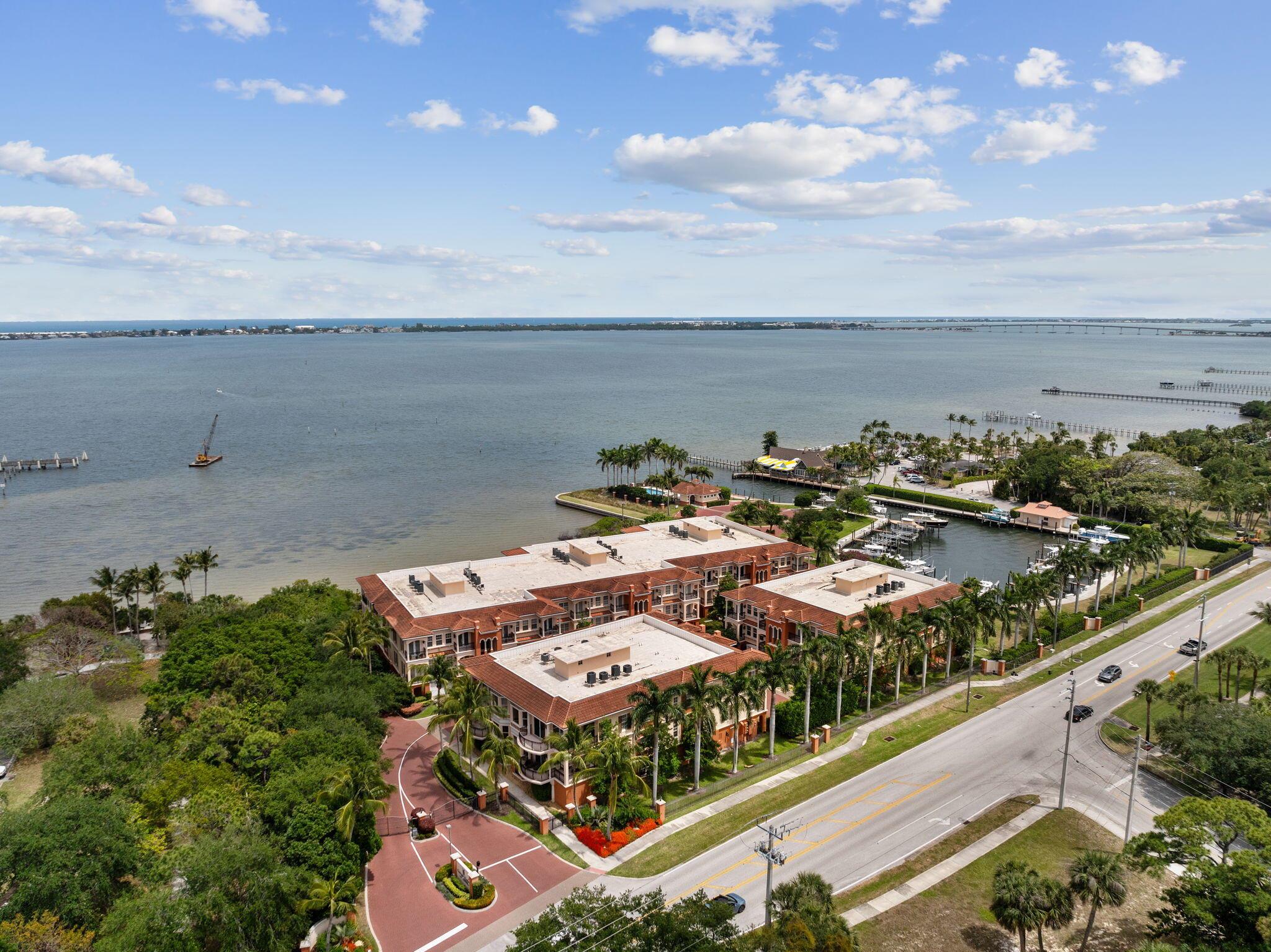 Discover upscale coastal living in this exquisite Outrigger Harbour penthouse. A gated enclave of just 20 condos along the scenic Intracoastal Waterway. This Mediterranean-style community offers resort-style amenities including a marina, clubhouse, and pool/spa with sweeping water views. With over 3,000 square feet of elegant living space, this 3-bedroom, 3.5-bath penthouse features en-suite bedrooms, and refined finishes. The spacious primary suite offers dual walk-in closets, a spa-inspired bath, and private balcony access. The chef's kitchen includes stainless steel appliances, while the home also features washer/dryer, dual-zone A/C, impact glass, a private elevator, whole-building generator, and two secure garage spaces.