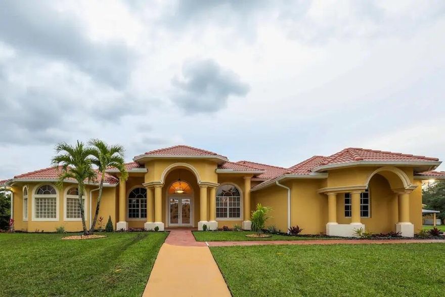 This beautiful furnished equestrian compound is available from Oct 1- May 1. The main home features 4 bedrooms, custom kitchen, 3-1/2 bathrooms, Screen-in patio with large pool, jacuzzi and grilling area. The 10-stall barn has a studio apartment, feed room and office with adjacent paddock. Listing price for the house is $11,000 per month. The 10-stall dry stalls are $950 per stall per month. The studio apartment is $1,500 per month. Utilities included. 2/1 Furnished  Guest house may be available for an additional $4500  Oct- May or  $3000 on annual lease. Must have renters insurance.