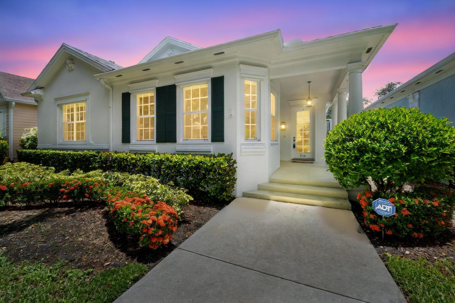 Highly desired 1-level CBS home in the sought- after neighborhood of Abacoa. Completely updated and remodeled bathrooms and kitchen featuring stunning marble finishes and high-end fixtures, countertops, and appliances. The home also boasts a brand-new roof (2024) and gunite pool tiles redone end of (2022), as well as a newly painted interior and exterior (2024). The spacious kitchen is complemented by a cozy dining area. Enjoy back entrance to the garage. Located in a beautiful neighborhood with abundant green space, a clubhouse for parties and recreation, and easy access to biking and jogging paths. Just 5 miles to the beach, with excellent dining options and a top-rated public school system nearby.