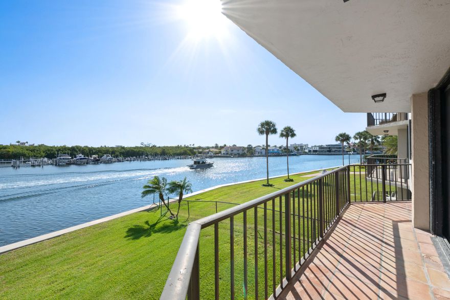 WOW! - Thats a view! Rarely available, and highly sought after 3 bedroom apartment with DIRECT intracoastal water views. This 3 bedroom floor plan was altered from its original layout with the 3rd bedroom being removed to expand the living space. This alteration allows for an impressive view from your immediate entry into the apartment, and offers a huge WOW factor. If the 3rd bedroom is desired, it can easily be returned. The community recently completed a $14.4 million dollar renovation for complete modernization. Porta Bella East offers many amenities such as tennis courts, fitness facilities, boating accommodations ($2.50 per ft), and resort style pool overlooking the intracoastal. Google PortaBellaEast for more information.