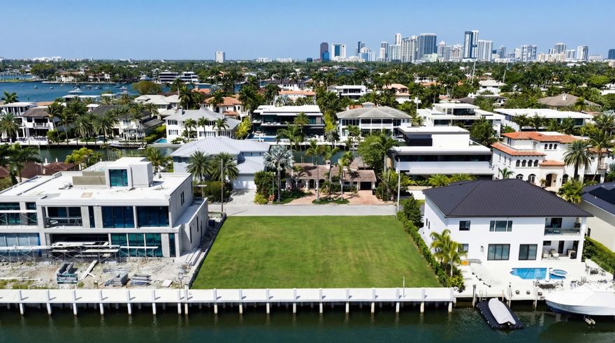 Premier deepwater estate lot sited with 100 +/- feet of waterfrontage on the Rio Canal in prestigious Riviera Isles enclave, just off sought-after Las Olas Blvd. Ready to build  with a coastal modern architectural plans by prestigious Randall Stofft Architects, esteemed builder Leonard Albanese & Sons and a new concrete seawall and dock in place. Buyer has the option to purchase and select their own creative team as well. Shown by appt only. DISCLAIMER: Information published or otherwise provided by the listing company and its representatives including but not limited to prices, measurements, square footages, lot sizes, calculations, statistics, and videos are deemed reliable but are not guaranteed and are subject to errors, omissions or changes without notice. All such information should be independently verified by any prospective purchaser or seller. Parties should perform their own due diligence to verify such information prior to a sale or listing. Listing company expressly disclaims any warranty or representation regarding such information. Prices published are either list price, sold price, and/or last asking price. The listing company participates in the Multiple Listing Service and IDX. The properties published as listed and sold are not necessarily exclusive to listing company and may be listed or have sold with other members of the Multiple Listing Service. Transactions where listing company represented both buyers and sellers are calculated as two sales. "No payments made until title passes" Some affiliations may not be applicable to certain geographic areas. If your property is currently listed with another broker, please disregard any solicitation for services. Information published or otherwise provided by seller, listing company or its representatives is deemed reliable but are not guaranteed and subject to errors, omissions, or changes without notice. Copyright 2026 by the listing company. All Rights Reserved.