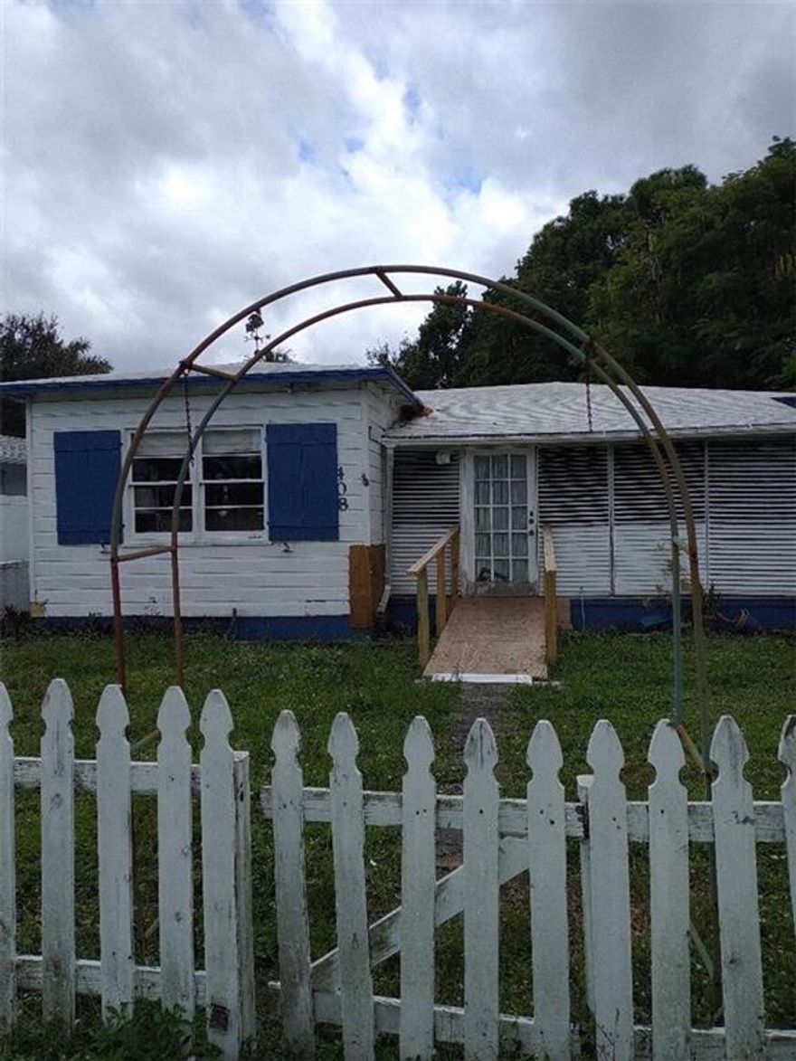 Old Florida style home. Large back yard. Just West of U.S.1 by new BMW dealership. Close to airport, Port of Everglades and Beach. Newer kitchen but otherwise original condition. Cash buyer. Fix up for air b n b. Location, Location, Location.