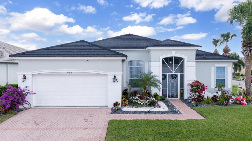 Do not missed out on this Beautiful corner lot 3 bedrooms, 2 bathrooms, 12ft volume ceilings home located the great gated community of Lake Forest in St Lucie West. This home has been fully renovated with New roof (2023), brand new kitchen with quartz countertop, new bathrooms, new floors, new paints, new appliances, new water heater. The community provides great amunities likes: cable, high speed internet. full lawn care with 2 Pools , Fitness Center, Clubhouse. You must see this beautiful home.