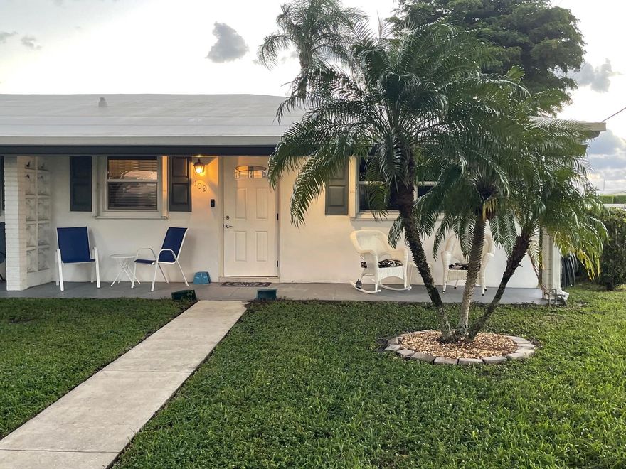 IF YOU LOVE SUNRISES, SUNSETS, NATURE & AMAZING TRANQIL WATER VIEWS, THIS 2/2 CORNER VILLA IS THE ONE FOR YOU!! UPGRADES GALORE!! (2025-RANGE, DISHWASHER, MICROWAVE, 2024 AC, 2023 WATER HEATER) BOTH BATHROOMS ARE BEAUTIFULLY RENOVATED & BOTH BEDROOMS HAVE WALK IN CLOSETS.  YOUR KITCHEN NOT ONLY LOOKS BEAUTIFUL, BUT THE EXTRA'S IN IT ARE A PLUS. YOUR FLORIDA ROOM HAS TRIPLE SLIDERS, ELECTRIC ROLL DOWN HURRICANE SHUTTERS AND ALSO PULL DOWN SHADES. ALL WINDOWS ARE TINTED SO YOU CAN SEE OUT, BUT HARD TO SEE IN. ACCORDIAN SHUTTERS ON ALL WINDOWS. THE UNIT IS PARTIALLY FURNISHED & NEGOTIABLE. SIT ON YOUR BACK PATIO & JUST ENJOY YOUR SURROUNDINGS! PAID UP REC LEASE. AMENITIES INCLUDE GOLFING, FITNESS, BINGO, FLEE MARKET, GAMES OF ALL KINDS, DANCES, CARPENTER SHOP, 3 POOLS, CLUBHOUSES & MUCH MORE