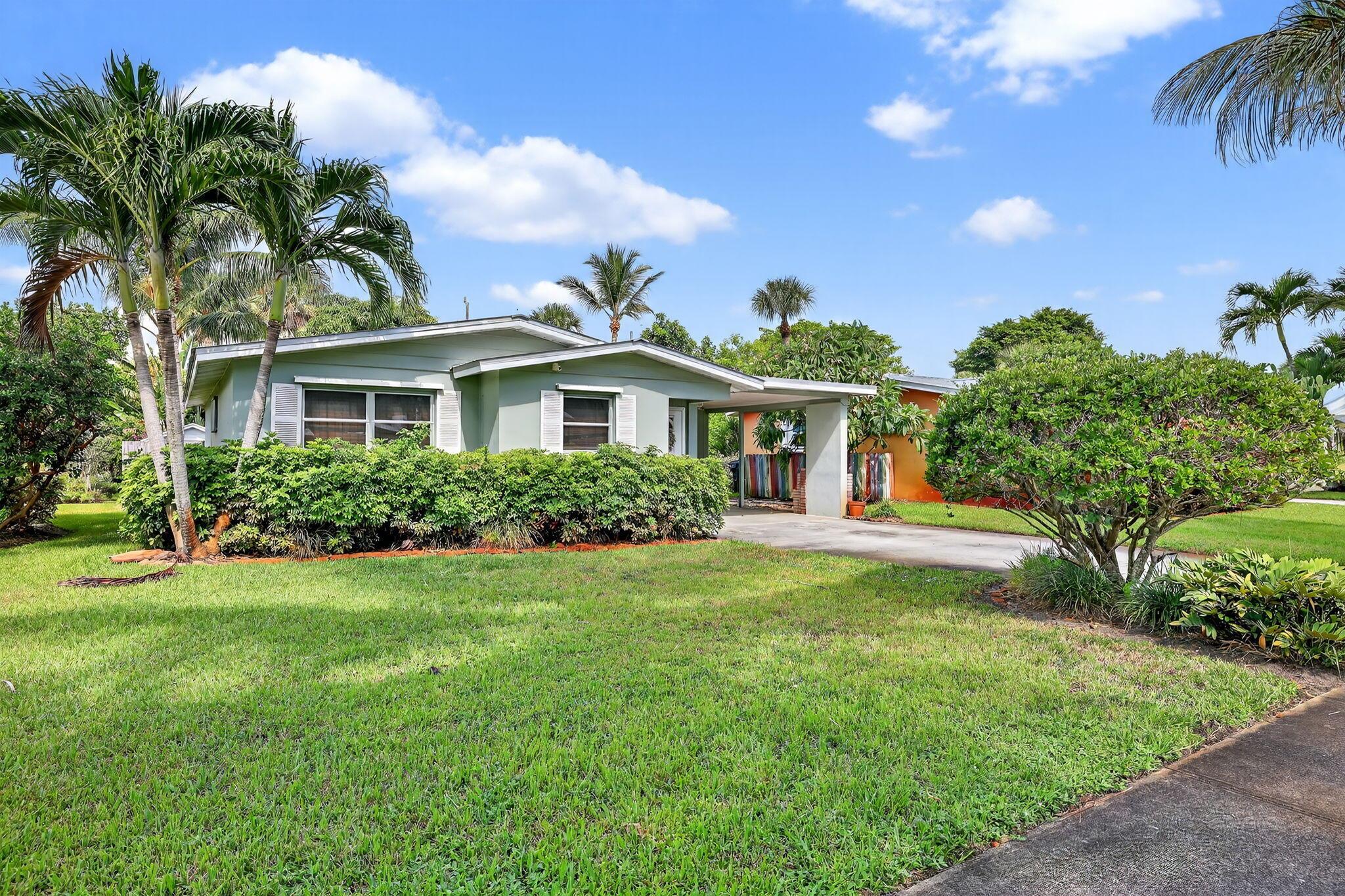 Opportunity Awaits! Charming 3BR/1BA CBS home ideally located north of Ocean Blvd, perfectly nestled between downtown Stuart and the beaches, minutes to shopping, restaurants and culture! This adorable gem features a durable metal roof, classic terrazzo floors, and a fully fenced, Zeninspired backyard complete with hot tub, lush landscaping, well water irrigation, and the best mango tree around. Sold furnished, this property is perfect as a seasonal retreat, Airbnb investment, or full-time residence, this home offers endless possibilities in the Sailfish Capital of the World!