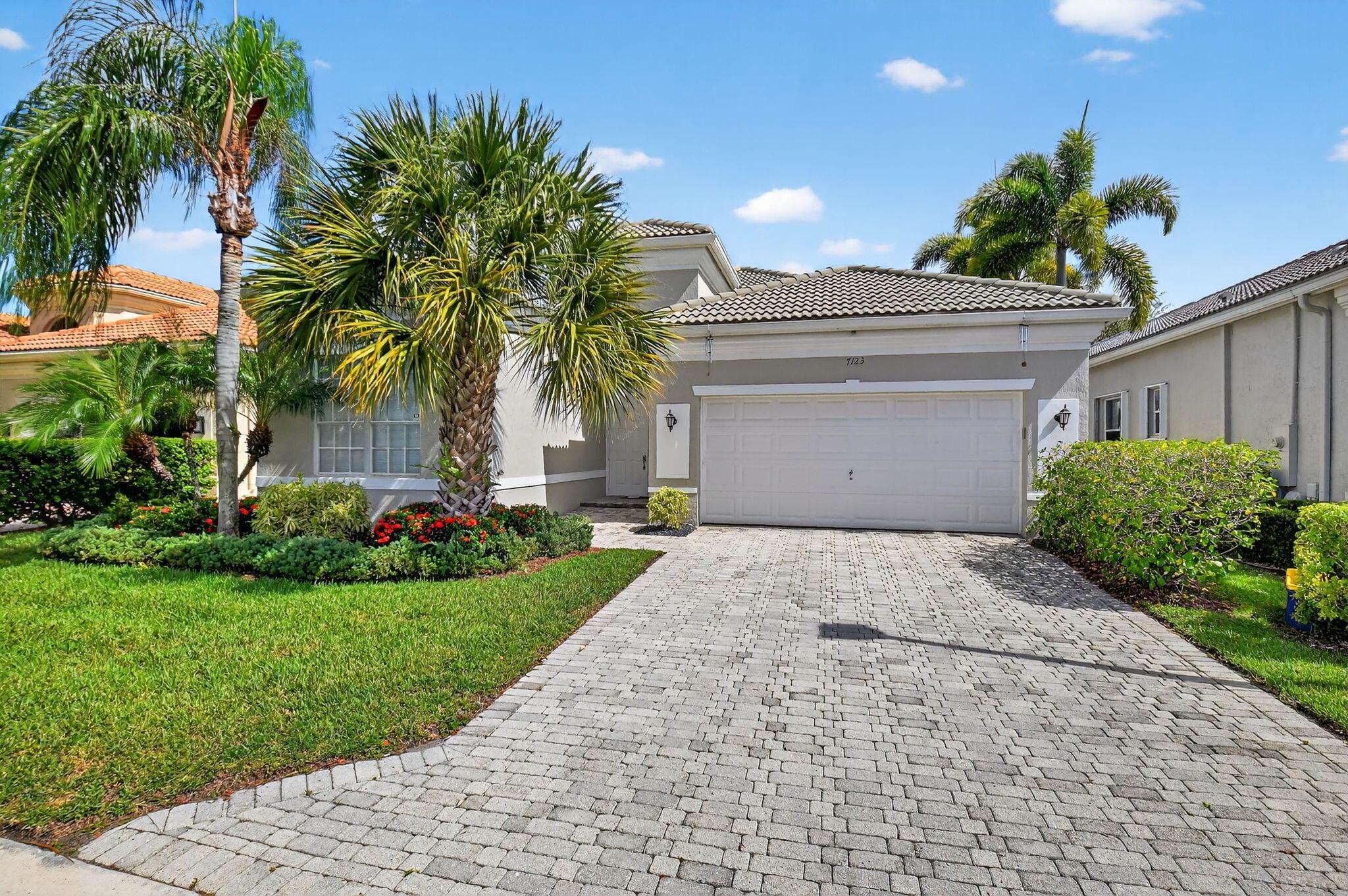 Experience lakefront living at it finest in this immaculate 2-bedroom 2-bath plus den home in the sought after 55+ community of Vizcaya in Delray Beach. Thoughtfully designed with a bright open floor plan this home features a modern kitchen ,spacious living and dining areas, and family room with a serene oversized patio with sweeping water views. The primary suite offers generous closet space, water views and a redone modern bathroom. The versatile den is perfect for a office, guest or hobby room . Step outside to a lifestyle with renovated clubhouse resort style heated pool ,tennis, pickleball, bocce theater ,fitness centers.Close to dining, fabulous restaurants, and the beaches.MOVE-IN ready and priced to sell