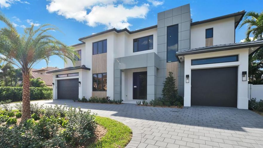 Bring your 88 ft Yacht and walk to the Beach from this Brand New No Fixed Bridge Deepwater Boca Estate. This Estate has the best long open canal view in East Boca. This home is being built by one of Boca's premier builders Elysee Homes Builder. Elevator Ready - Home will be complete by the beginning of October 2020.