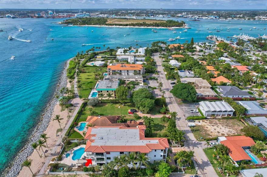 The Addison at Singer Island is a beautiful boutique 5-unit luxury waterfront condominium nestled on the Palm Beach Inlet with stunning, wide direct views of all the boats going by the inlet and the ocean and coastline of Palm Beach all the way to the Breakers Hotel. This beautiful condo features modern decor with 3 bedrooms and 3.5 baths, a finished private 2 car enclosed garage, elevator with private entry into unit, formal foyer for guest entry, spacious balcony, 10-foot ceilings, great room with modern custom fit furnishings, high-end kitchen appliances with a large eat-in island, spa-like master bathroom, 2nd and 3rd bedrooms are on-suite and full size laundry room.