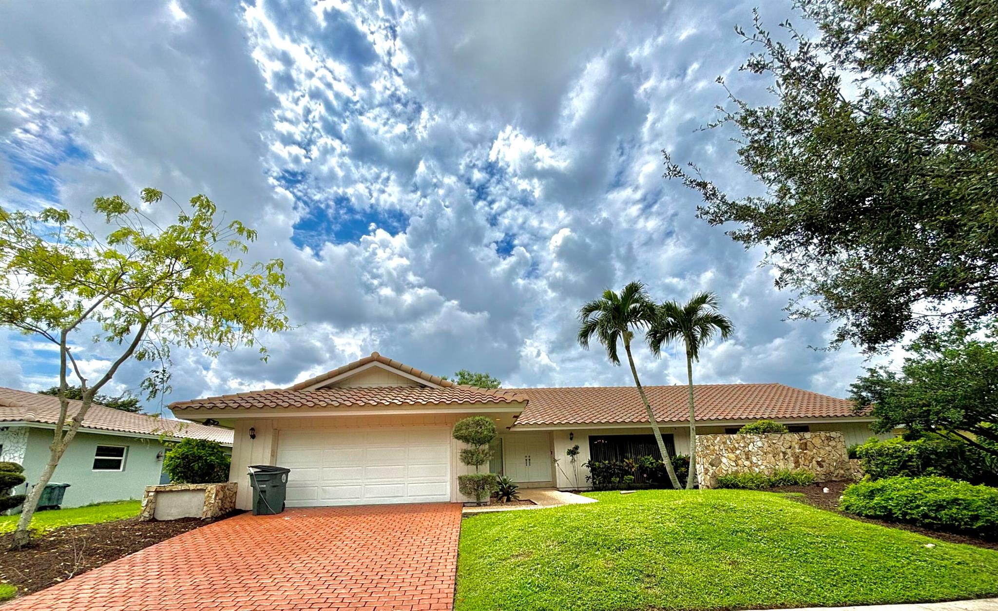 Make this fabulous property your new home!Located in the prestigious, private, gated community of Estancia, this is one of the largest residences with a generous 14,662 sq. ft. oversized lot.This expansive home offers:5 bedrooms, 3 full baths2 car garageRefreshing poolStone fireplace & sunken living roomVaulted ceilings with wood beamsChef's kitchenFrench door entranceSpacious laundry room & huge walk-in closet in the master suiteIdeal Location: Centrally located in Boca Raton, just minutes from temples and houses of worship, top rated ''A'' schools, shopping, dining, Town Center Mall, gyms, cafes, and movie theaters. Pet-Friendly Community!This remarkable property combines comfort, space, and convenience in one of Boca's best! call now