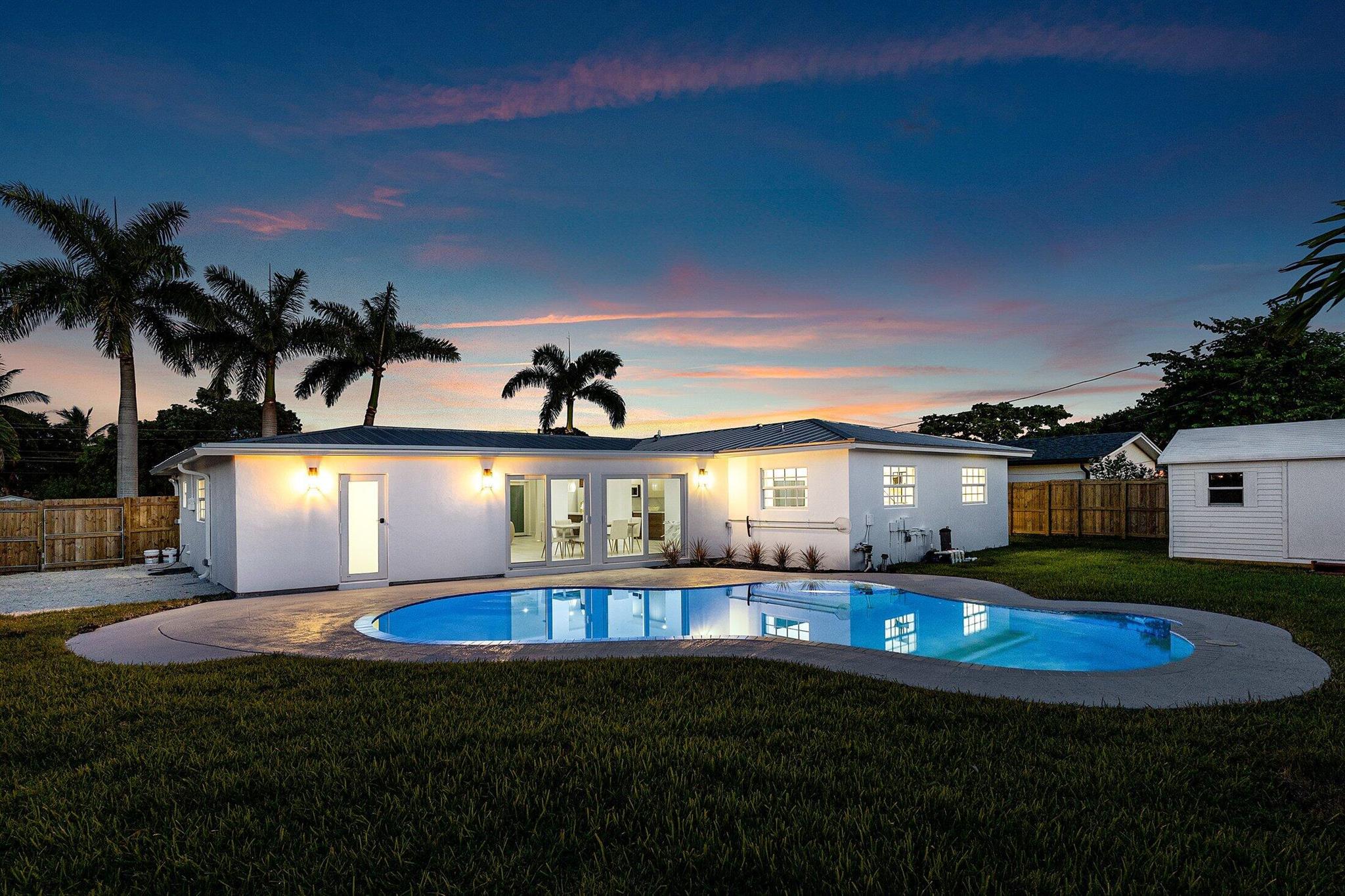 Stunning 4-Bedroom Home with Modern Upgrades and Resort-Style Pool! Welcome to your dream home in East Boca! This beautifully renovated 4-bedroom, 2-bathroom residence offers the perfect blend of luxury, comfort, and convenience. Featuring a brand-new metal roof, impact doors and windows, new AC / duct system, and completely updated plumbing (including underground), this home is move-in ready with peace of mind for years to come. Custom-built kitchen with brand-new appliances and stylish finishes designed for both functionality and entertaining. The open-concept layout flows effortlessly into the bright living spaces.Step outside into your private oasis. The pool has been recently resurfaced and the backyard is beautifully landscaped, perfect for relaxing, entertaining, or enjoying