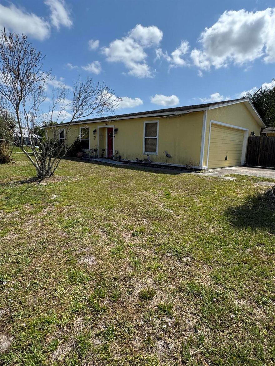 Property is in pre-foreclosure. It needs a new roof (leak in the utility room), the pool needs to be resurfaced & probably needs a new pump/filter system. Screen enclosure looks solid but needs rescreening. The shed has a rotted foundation. Needs a new kitchen, bathrooms & flooring. AC blows cold but don't know age & there are stains on the ceiling from debris blowing out of the vents. Water heater age 2018. The house is a 3/2, but at some point it was 2/2 & someone converted the garage. Seller doesn't know if it was permitted because she bought it as it exists & got FHA financing for it.  CASH or CONSTRUCTION LOAN ONLY.  This is a great opportunity for Buyers on a Budget to purchase with a construction loan to make the repairs when you buy. Great neighborhood close to 95, Turnpike