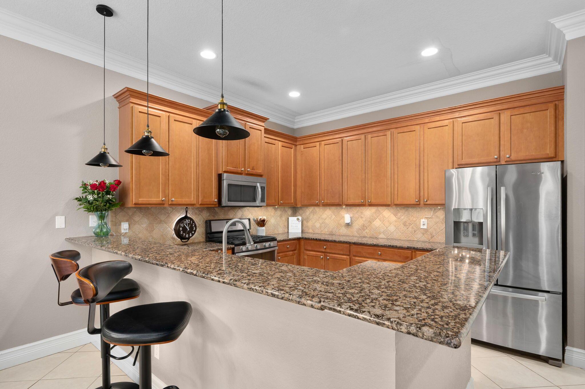 Welcome to your dream home! This stunning 3-bedroom, 2.5-bathroom residence boasts an array of luxurious features, perfect for comfortable living and entertaining. Step inside to find a beautifully designed kitchen equipped with granite countertops, gas appliances, and ample cabinet space, making it a chef's delight.The master suite serves as a private oasis, featuring a large soaking tub ideal for relaxation. Enjoy the view from your own private balcony, adding an extra layer of sophistication to the home. With multiple closets throughout, you'll never run out of storage space. property qualifies for 100% financing with no pmi. Ask me for more details.