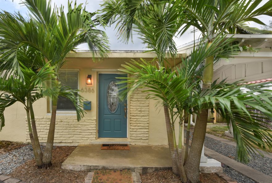 Updated mid century home with terrific location. Beautifully finished with porcelain flooring throughout, wood cabinets, granite countertops, stainless steel appliances, and a brand new bathroom with beveled subway tile all the way around. Located in the City of South Miami, this house is near many great parks, Fairchild Elementary and minutes from the Biltmore, downtown Coral Gables, and the University of Miami. Large yard is perfect for entertaining with over 600sf of paver patio, and plenty of room for a pool and addition. Freshly painted interior includes clean white trim around all windows and doors, new modern black hardware, and tons of natural light. Brand new electrical brings this charming house up to date with tamper resistant receptacles and USB outlets throughout.