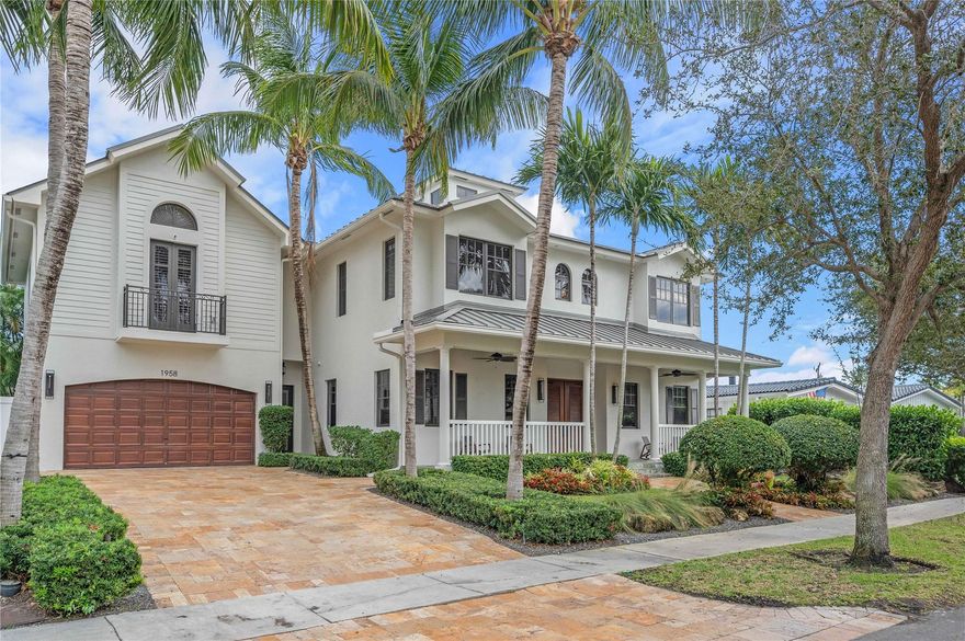 Tastefully updated 2023. Move in ready and turnkey. Quintessential Florida Keys style villa with recent fixture and style updates. Breezy verandas and towering ceilings. Ultra Luxurious glass tiled heated pool and spa nestled in a tropical garden–pure escapism at its finest. Relish the serenity of this most sought-after neighborhoods in beach proximity. 4 bedrooms en-suite and 5th with easy access to full bath. Bedroom over garage doubles as MIL suite or game room. 5th bedroom easily used as an office. Dining room with seating for ten-Breakfast nook with seating for eight-Veranda featuring a custom swing bed-Lounge area with a fire pit-Heated glass tile swimming pool-Hot tub-Whole house natural gas generator-New 5 Zone AC 2022-New metal roof 2014-Interior, pool renovations and paint 2023