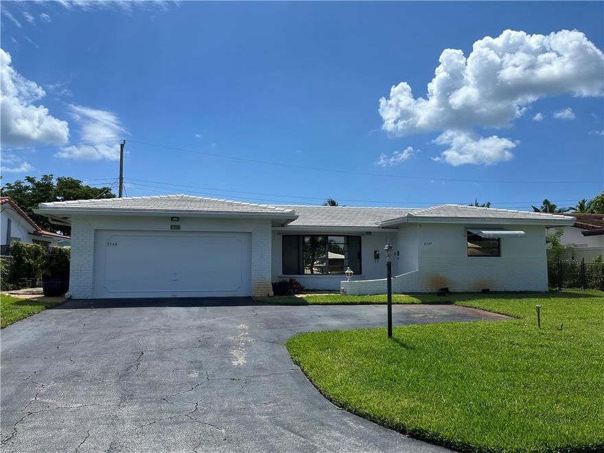 3/3 with 2-car garage in popular Imperial Point area.  Neighborhood sales consistently in the 900s and above 1M.  Highest comparable is 1.1M.  This home needs to be completely gutted.  Termites are believed to exist.  Roof is only 10-12 year old and in great shape with no leaks.  Pool is also in good functional shape. Tons of potential to make it your own.  Agent is a family member of the owner.  Enjoy your equity!