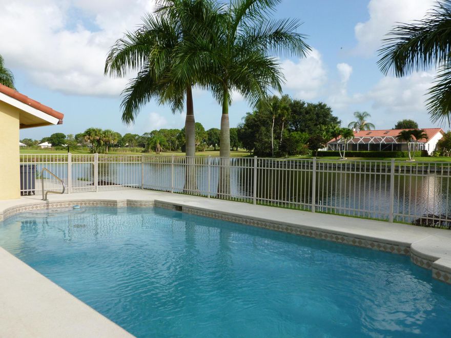 Gorgeous pool home on the lake with fabulous sunset views and an updated kitchen.  Features a split floor plan, so the master has plenty of privacy and also has stunning lake views.