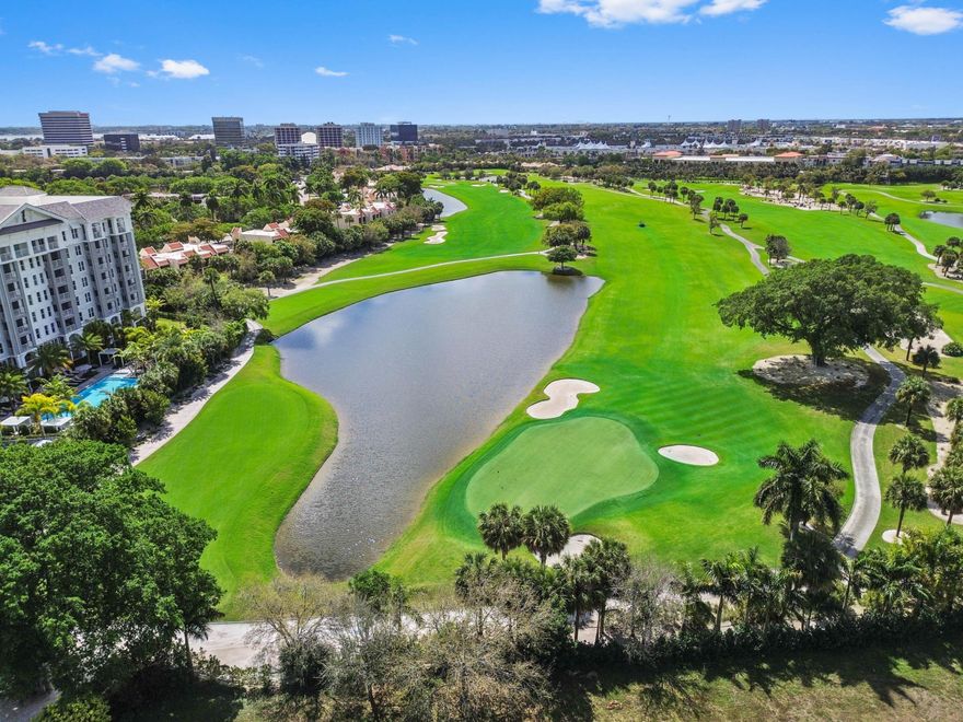 Bright and Light 3 bedroom 2 bath corner unit with floor to ceiling  sliding doors  throughout plus hurricane shutters to enjoy the amazing panoramic views of the Dutchman's Pipe Golf course. Views are magnificent day & night plus this condo has 2 balconies for plenty of outdoor living.  Spacious rooms and very large walk-in closet,. Doorman building with manager on site in prestigious gated community. HOA fee Includes Wifi, Cable, water, Fitness center, party room and beautiful pool. Great location near Palm Beach outlets, Beaches, restaurants, downtown WPB, Airport & so much more! The unit needs some TLC but has very good bones.