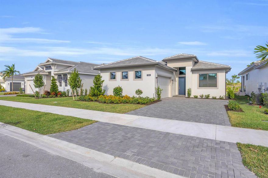 EXPERIENCE LUXURY LIVING! This NEW 2025 CONSTRUCTION, never occupied 3 bedroom with den, 3 bath, 3 car garage residence exudes sophistication! Oversized gourmet kitchen with gas cooktop, wall oven, 3'' Cambria Quartz countertop, hood vent, walk-in pantry and more! The spacious owner's suite offers a coffered ceiling, amazing water and preserve views, luxurious walk in shower with floor to ceiling tile and massive walk-in closet. This home additionally features luxury flooring throughout the main living area, an abundance of natural light with oversized windows and doors! Nestled along the lake and stunning preserve views for the ultimate privacy. Making this home the perfect place for outdoor living. Cove Royale is a gated luxury community with resort style pool and cabana for only $357