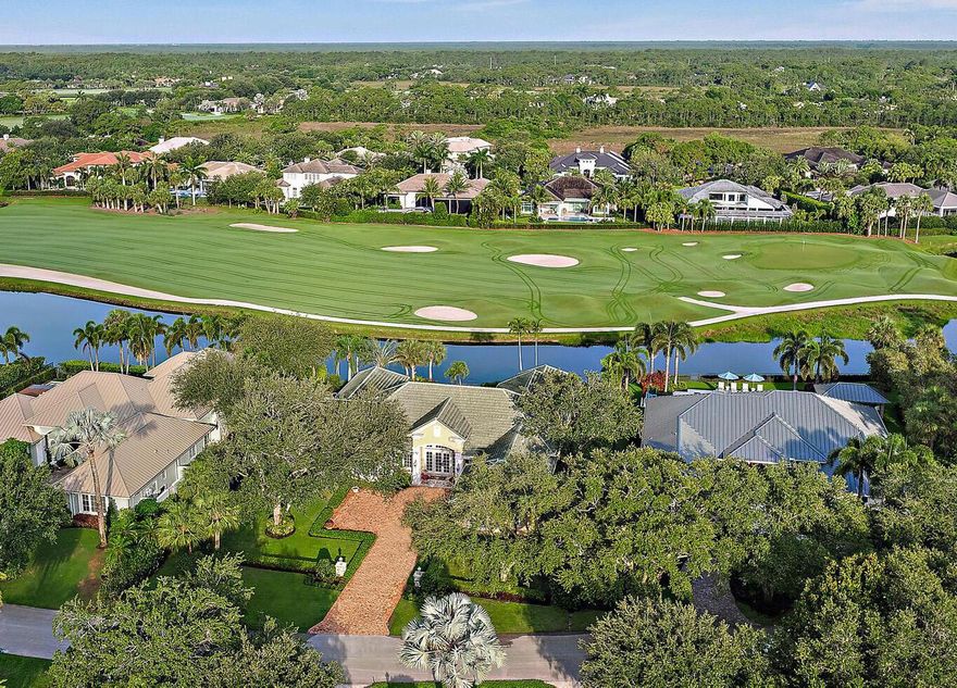 Expansive water and golf views overlooking the 2nd hole of the Pete Dye Championship golf course in one of the finest gated golf communities in Palm Beach County. Old Marsh Golf Club is a low density club with only 180 homes and limited to 275 club members, allowing for a no tee-time policy and a renowned caddie program. With premier golf and course conditions at the core, the service levels are what set Old Marsh apart from other clubs. Breathtaking views and natural surroundings are celebrated on oversized private properties with beautiful custom-built estate homes. This 3BR/4.1BA, single story residence offers the ultimate in club living while being located only minutes to the finest shopping, dining, boating and beaches anywhere...and minutes to Palm Beach International Airport.More..