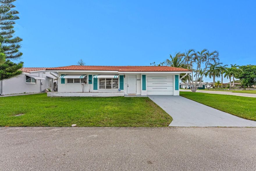 Welcome home to this beautiful move-in-ready 2 bed 1 bath home in the 55+ community. This home is virtually staged and includes spacious family/dining room combination with a Florida room and cozy private outdoor patio. Rare opportunity to own this oversized lot with breathtaking sunset views. New laminate wood flooring  with tile flooring throughout the home. Additional upgraded highlights include all new SS appliances, custom lighting, electrical and plumbing. New ceiling fans, light fixtures and blinds throughout the home. Freshly painted and ready to move in. This well-maintained neighborhood offers 2 community pools, large clubhouse with many social activities and low HOA fees. Prime location near golf courses, shopping, beaches, and major turnpike 
roads. At least one resident 55+.