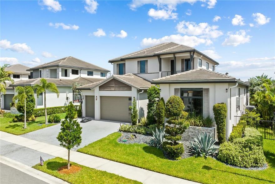 Welcome Home to this beautiful custom home built in 2019 in the heart of Parkland.  This Cascata at Miralago home has 5 bedrooms, 5 full bathrooms, pool, plus attached in-law Suite.  The gourmet kitchen is equipped with GE profile appliances, Italian cabinets, and gorgeous quartz countertops.  Open concept living with beautiful dining and living room.  Two full bedrooms are on the main level including primary bedroom.  Backyard made for entertaining with pool and summer kitchen. Don't forget theatre room, air conditioned 3 car garage, full home generator, custom built ins and closets, and so much more.  Do not miss the opportunity to call this gem your home.