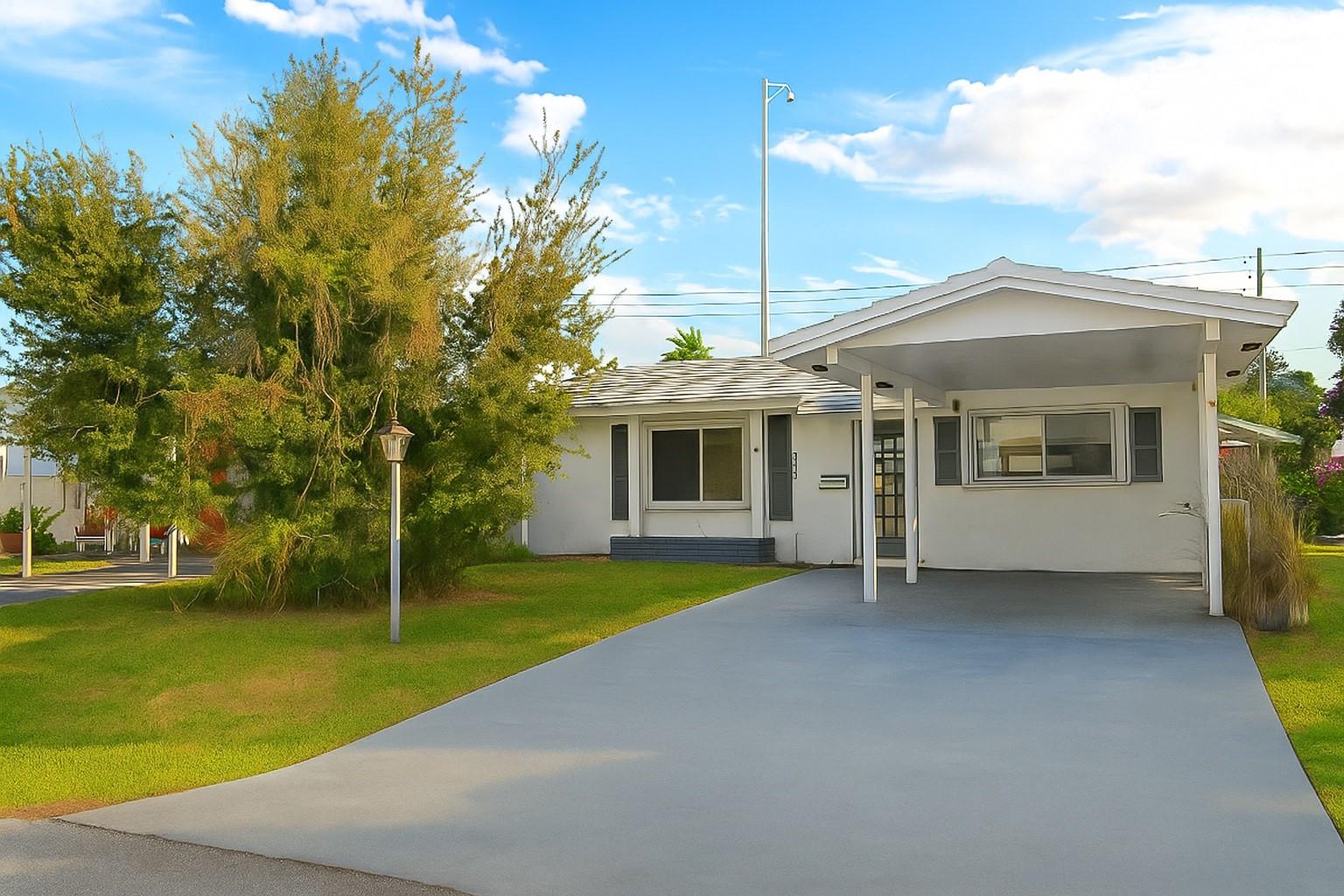 55+ COMMUNITY. Beautiful 2bd/1ba Single Family Home with Carport in sought after 55+ active adult community of Leisureville in Pompano Beach. The house features open floor plan, updated kitchen with SS appliances, Washer & Dryer in unit, neutral tile flooring throughout, private screened patio, freshly painted and ready for a new tenant. The community offers many amenities including pool, fitness center, card room, walking paths and more. It is also conveniently located close to the beach, highways, shopping, medical facilities, dining and entertaining. Min credit score of 700 is required by the association for at least one occupant & the total monthly income must be over $4500/mo. First, Last & security is required to move in.