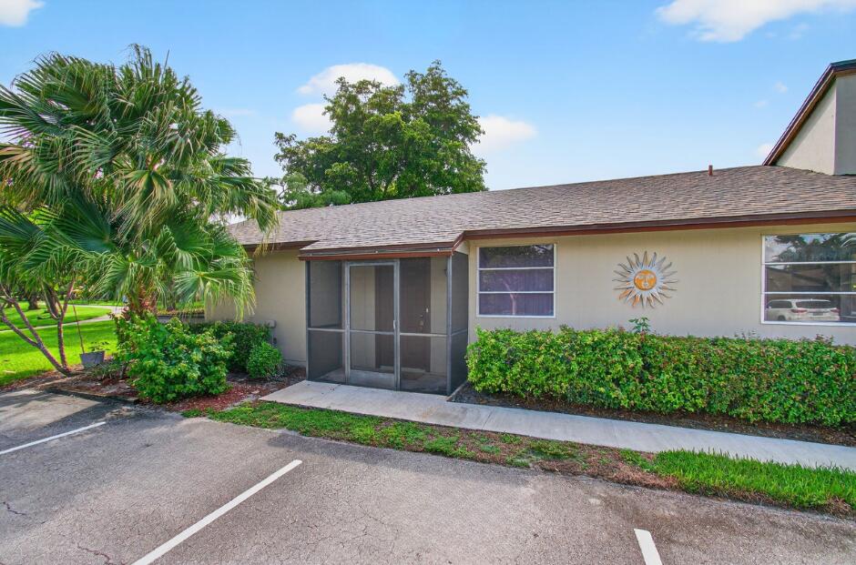 Welcome to your serene lakefront retreat in the heart of West Boca Raton! This rarely available end-unit villa with brand NEW ROOF offers the perfect blend of comfort, privacy, and convenience. With 3 spacious bedrooms and 2 full bathrooms, this home is designed for easy living and effortless entertaining.Step inside to an open-concept kitchen that flows seamlessly into the family and dining areas--perfect for gatherings with family and friends. Enjoy your morning coffee or unwind at sunset in the screened-in lanai, where tranquil lake views and gentle breezes create a peaceful outdoor escape. A private fenced-in patio adds additional space for pets, play, or gardening, and the exterior storage room provides extra convenience. Located in the