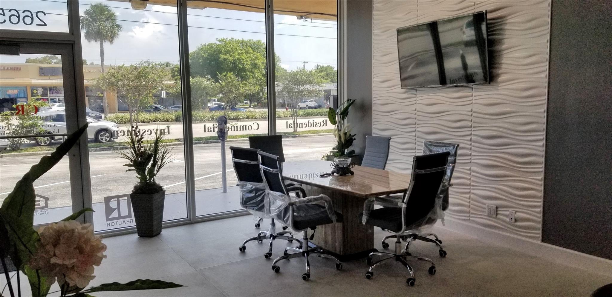 Great commercial high traffic area . High visibility from main road. This is a sublease opportunity shared office space. Plenty of street parking for office customers. Internet and electrical included.