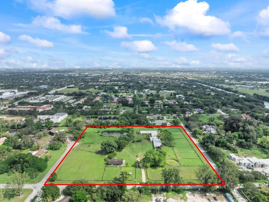 10 Acres for High-End Development in Cooper City! This lush 10-acre property in the heart of prestigious Cooper City presents an extraordinary opportunity to develop an upscale residential enclave of high-end estates. Nestled near Southwest Ranches, where multimillion-dollar homes define the market, this land offers developers a rare chance to meet the growing demand for exclusive living in a highly desirable area.
  
The property is ideally located just minutes from Fort Lauderdale-Hollywood International Airport, the iconic Hard Rock Casino, pristine parks, world-class golf courses, and renowned equestrian facilities, enhancing its appeal to discerning home buyers. Its prime location also boasts A-rated schools, seamless access to major highways, the beaches and close proximity to fine dining and premium shopping. 

With the area's booming luxury market, this property stands out as an exceptional investment for visionary developers seeking to shape the next chapter of South Florida's luxury living. A true must-see opportunity!

*Property fully fenced, has two small accessory buildings, and is currently being utilized as a horse farm with three stables (totaling 16,641 Sq ft). Develop as zoned with permitted uses or rezone.