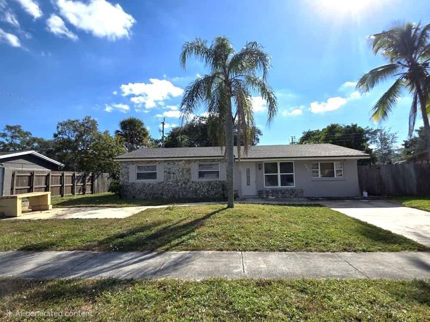 Spacious 4-bedroom, 2-bath home featuring an extra family room, updated bathrooms, and tile flooring throughout. Enjoy the convenience of a dedicated laundry room with washer/dryer included, a large yard perfect for outdoor activities, and Housing voucher welcome.