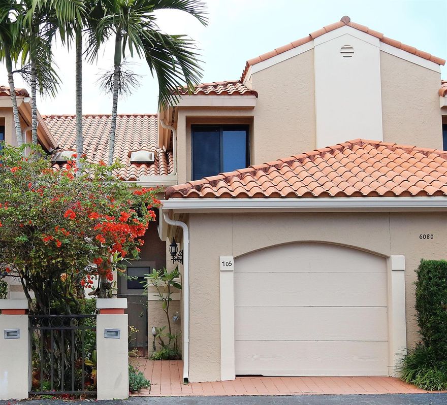 Excellent location in central Boca Raton. Renovated 2 BR 2 Bath overlooking lake. Renovated Large villa with large living room, Patio and large BRs. Private car garage with large door. Very spaces. Quiet enclave is just a short walk to restaurants, Town Center Mall, Swim & Racquet, Publix, Walgreens & more. This unit is bright & open and has a 1 car garage & a dedicated space. Community Pool, BBQ area and hot tub are steps away. Must see to appreciate!