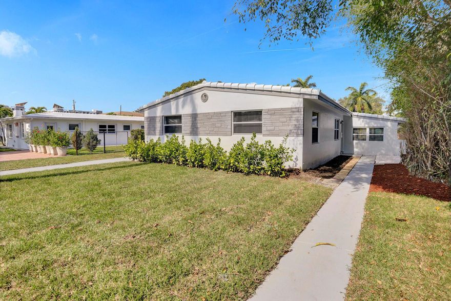 Buyers will get furniture and electronic accessories worth more than $12,000 and $7,700 toward their closing costs if they sign a contract by July 11th. PRICED TO SELL! The best value in Hallandale Beach! Pack your bags and move right into this fully renovated Hallandale Beach beauty. The home offers a gracious and comfortable layout with no inch wasted, including 4 bedrooms, 2 full bathrooms, abundant common space, and a flawless white kitchen with generous counter space and a breakfast island. En-suite bath in the master bedroom. The interior of the home is flooded with natural light thanks to the many, and brand new impact windows. Additional upgrades include a new central A/C system, and beautiful polished Calacatta porcelain flooring throughout. Step out into a one-of-a-kind backyard with a custom deck built around a brand new heated pool (under 5 yr warranty), where you are sure to create endless memorable moments. This part of Hallandale Beach is undergoing major developments with new SHOPPING, ENTERTAINMENT & High Rise communities being built, which will only RAISE the market VALUE of this home and the surrounding area!
The square footage of the Property has not been measured by Seller, Seller's agents, or Broker (including square footage of the lot and home), and the square footage and other information quoted on any marketing tools such as advertisements, brochures, MLS data, websites and any other information provided based on information supplied by Seller or Broker is deemed approximate and not guaranteed. Buyer further acknowledges that Buyer shall not rely upon any such square footage and other information quoted on any marketing tools are not representations and/or warranties of Seller, Seller's agents, or Broker.