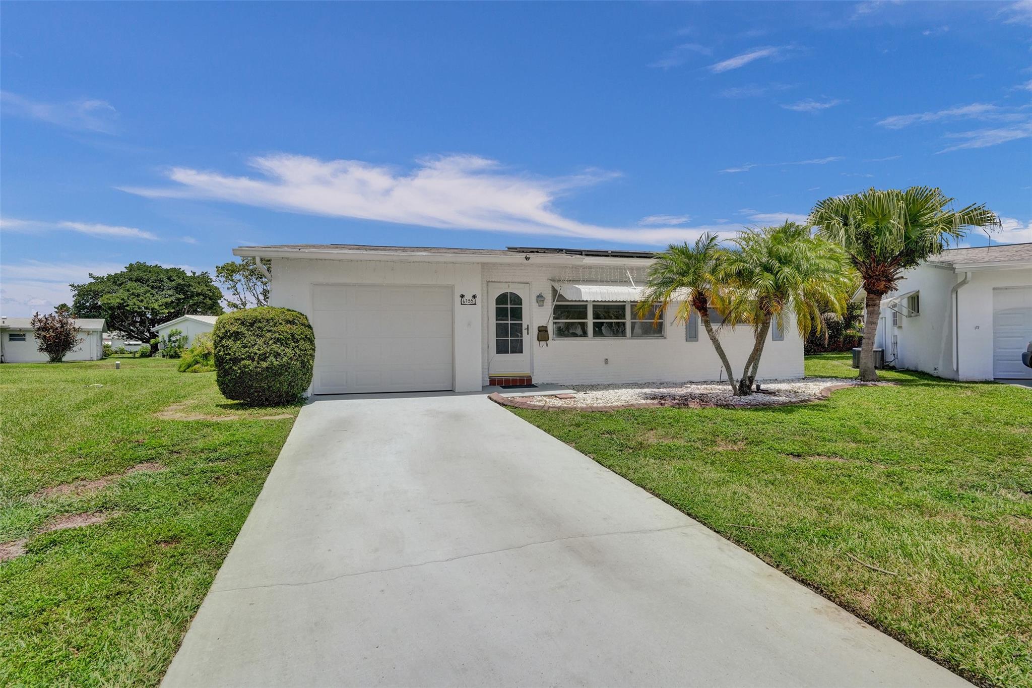 RETIREMENT IS EASY in this BRIGHT & SPACIOUS 2-Bedroom home located on a LARGE, PIE-SHAPED, WATERFRONT LOT. This MOVE IN READY home features New WATERPROOF WOOD FLOORS throughout; FRESHLY PAINTED INTERIOR; UPDATED BATHROOM; An UPDATED MODERN KITCHEN with WHITE SHAKER CABINETS paired with QUARTZ COUNTERTOPS & ALL MATCHING STAINLESS KITCHEN APPLIANCES. Enjoy PEACEFUL WATER VIEWS from KITCHEN, MAIN LIVING AREA, MASTER BEDROOM & ENCLOSED FLORIDA ROOM with windows. SOLAR PANEL installed recently and Seller's electric bill is under $100. ** 2023 RHEEM WATER HEATER & 2020 RHEEM AC. **
An Active 55+ Community with lots to do. LOW HOA Fee covers grass cutting, repainting exterior of homes every few years and amenities. PRICED TO SELL !