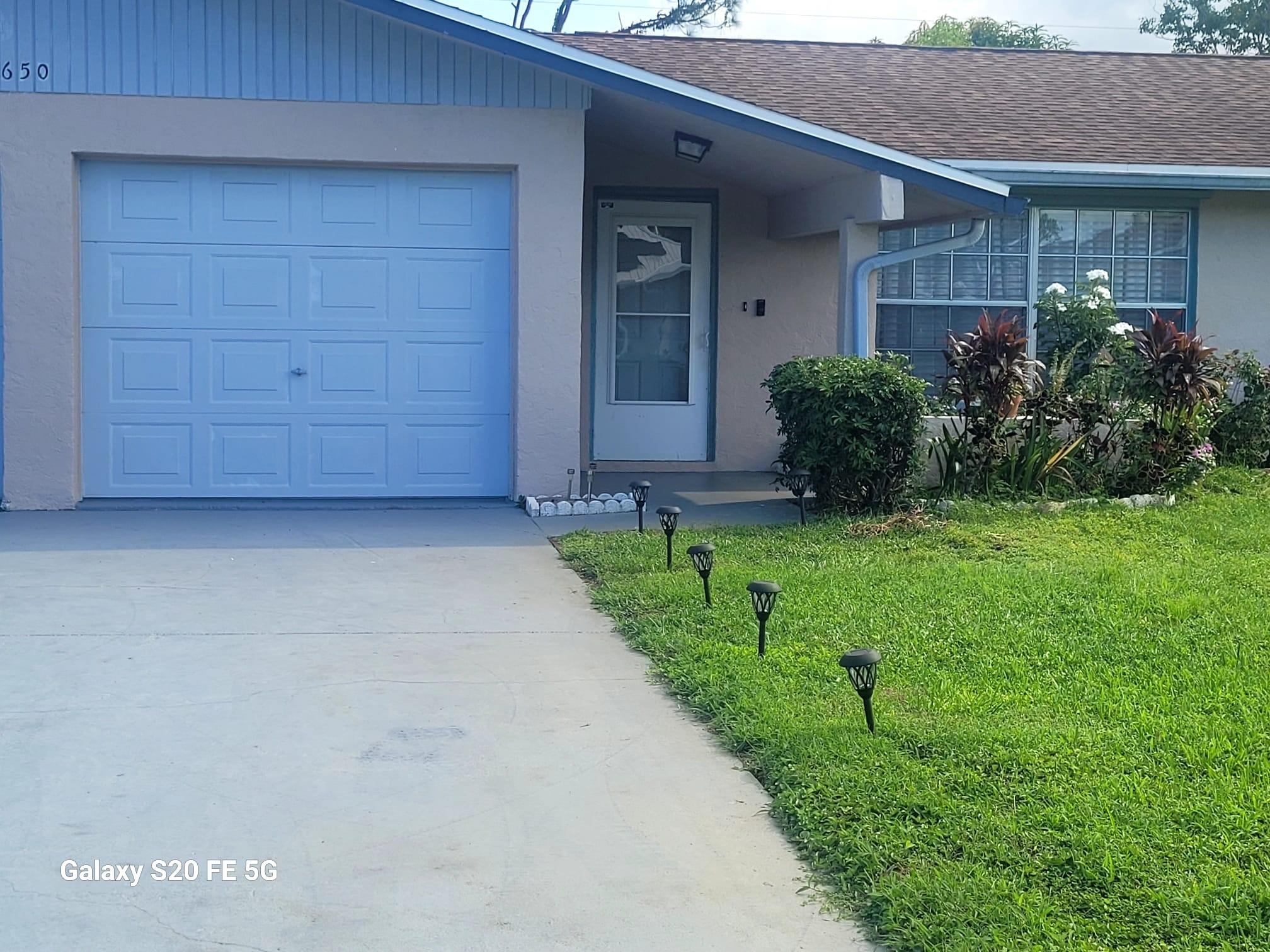 3 Bed, 2 Bath CBS Home with Vaulted Ceilings & Room to Entertain - No HOA! Welcome to this beautiful long driveway and big beautiful back yard with multiple fruit trees CBS home offering 3 spacious bedrooms and 2 full bathrooms, located in one of Port St. Lucie's most convenient areas. Low property taxes, newer AC, Roof, Water heater, front load washer dryer. Working Solar System with saving on electric bill..