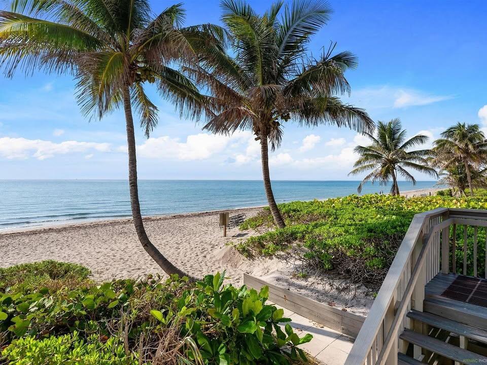 Oceanfront Furnished Seasonal Rental! Live the Beachfront Dream! avail Annually- $5,000 or 6 months $7,100 Welcome to your new coastal escape in the highly sought-after Highland Beach community! This beautifully furnished oceanfront condo is located in a recently renovated building with refreshed grounds, offering the perfect blend of modern elegance and serene beachside living. Step inside to a bright, inviting interior featuring white cabinetry, stainless steel appliances, and an open layout that flows effortlessly to a spacious private patio with breathtaking ocean views, perfect for morning coffee or sunset cocktails. Enjoy resort-style amenities, including two sparkling pools, 24/7 gated security with guard, and direct beach access.