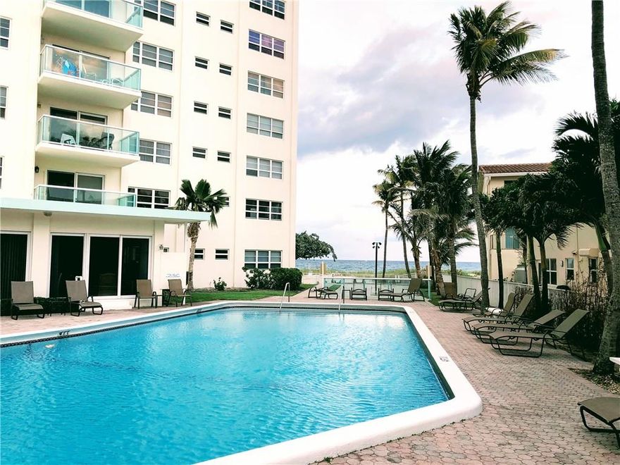 MOTIVATED SELLERS! Bring Your Offers! LOWEST PRICE 2 beds 2 baths on the beachside of A1A in LBTS! Make this condo your very own! No need to carry your beach stuff & walk across the street to get to the beach, this OCEANFRONT building offers private beach access w/ pool area next to the beach. Ocean views from bedrooms. Open 2nd BR/den/office. Tile floors throughout. Open concept kitchen to living areas. Washer/dryer in unit. Furniture is negotiable. Storage unit on same flr. Impact windows & doors. Building newly painted, elevator, heated pool, secure lobby w/ security cameras, BBQ area, community room, kitchen & updated lobby bathrooms. Low condo fees! Great investment OK to lease 1st yr. Close to shopping & restaurants. Come & enjoy Starlight Towers and the beautiful town of LBTS! Seller disclosure, lead disclosure, and condo governing docs are available by request.