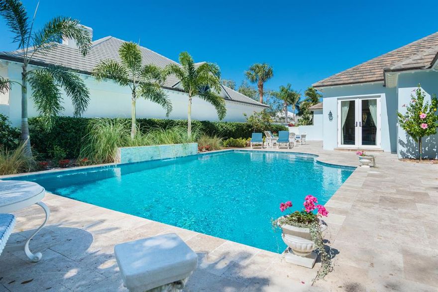 Completely renovated 2017 4BR/Library/4BA home feat. wood floors, fluted mouldings, french doors, tongue & groove tray ceiling in Fam Rm w/ French doors leading to oversized pool w/ Travertine deck & tropical landscaping. Built-in bunk beds, designer kit w/ quartz surfaces, maple & quartz island, SubZero Ref, Bosch induction cooktop. Taxes reflect incorrect SF. Sizes subject to error.

1x initiation fee of $8000 due at closing. All offers must include Comprehensive Addenda attached.