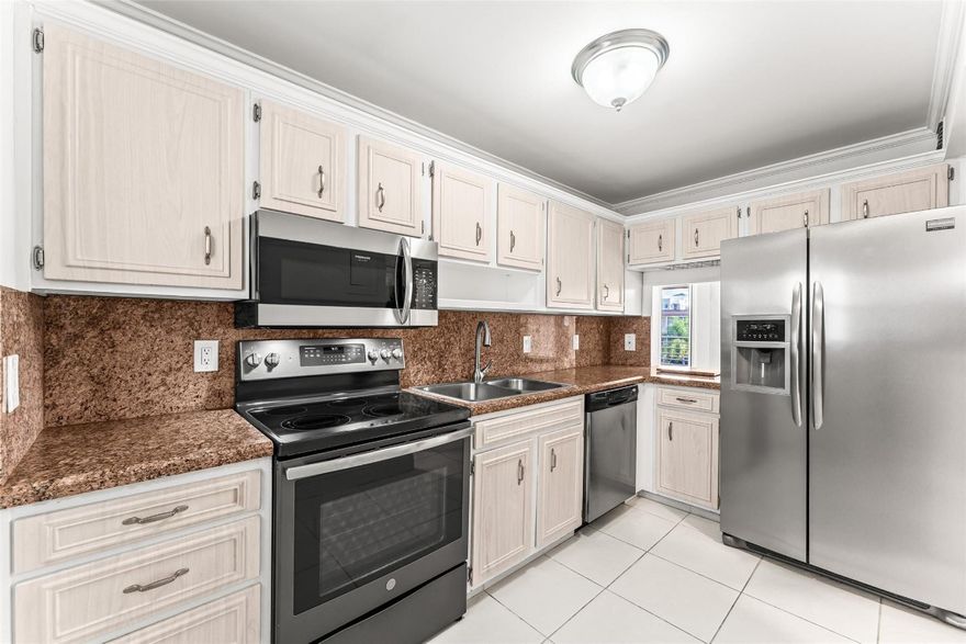 Positioned on the desirable east side of LHP Plaza, this residence overlooks the park and is ready for your personal touches. Tile and wood flooring run throughout, complemented by remodeled baths, impact windows, and a thoughtfully spaced bedroom layout with walk-in closets. A screened balcony offers a quiet outdoor retreat with views of the pool and courtyard, while nearby elevator and laundry access add everyday convenience. Residents enjoy a heated pool, fitness center, and shuffleboard, plus a community dock with ocean access for kayaks, paddleboards, and boat dockage when available. The community sits beside Dan Witt Park, is walking distance to Packy’s and Papa’s Raw Bar, minutes to Deerfield’s Blue Wave Award winning Beach, and ideally positioned to enjoy the best of LHP living.