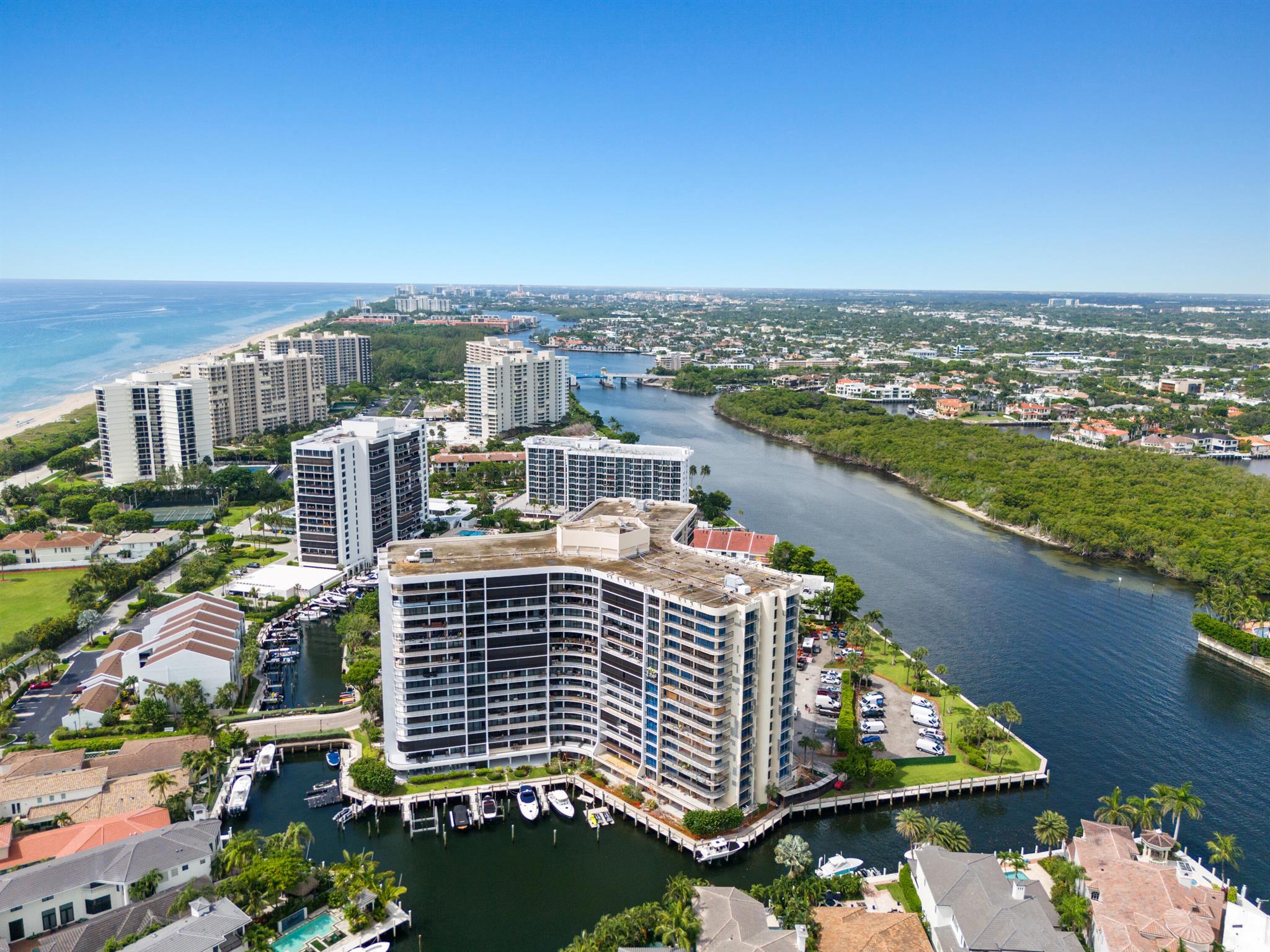 Experience luxury living in this beautifully updated 2-bedroom, 2-bath condo. This spacious 1,500 sq ft residence features views of both the Intracoastal and the Atlantic Ocean with balconies off every room. Residents of Braemar Isle enjoy private beach access, exclusive marina access, 24 hour concierge and security and a heated pool and fitness center Condo has been recently painted, new luxury vinyl flooring, has a renovated kitchen with a convenient pass through from kitchen into living area making it perfect for entertaining. New hot water heater. This is more than just a home--it's a lifestyle. Whether you're looking for a year-round residence or seasonal retreat, this move-in-ready condo delivers coastal charm and comfort.