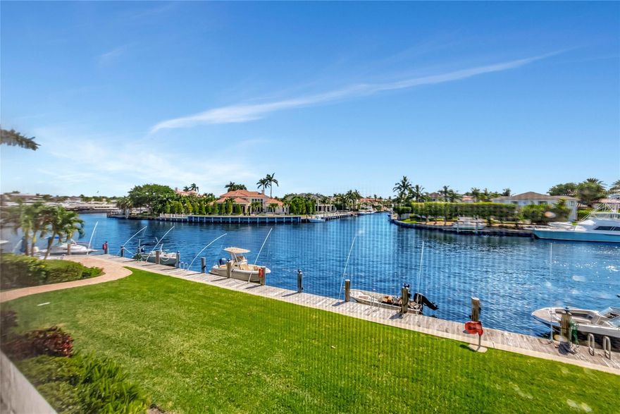 Paradise awaits in this GORGEOUS waterfront condo located at River House Towers in Deerfield Bch! Enjoy breathtaking river views from this REMODELED 2 bedrm, 2 bath condo featuring an open floor plan, split bedroom plan & tile flrs thru-out. White kit w/shaker cabs, corean cntr tops & subway backsplash! Both beautifully renovated bathrms have glass shower doors! Unit comes nicely furnished w/King bed in both rms & 3 flat screen tv's. Screened patio overlooks ENDLESS WATER VIEW & STUNNING SUNSETS! Enjoy peace of mind w/accordion shutters on windows & balcony, covered pkg & no age restrictions! Bldg passed 40 yr inspection! Amenities incl pool, clubhouse w/fitness cntr, hotwire TV/Internet incl & boat dockage when available! Min to shopping, restaurants, fishing pier & beach! WELCOME HOME!