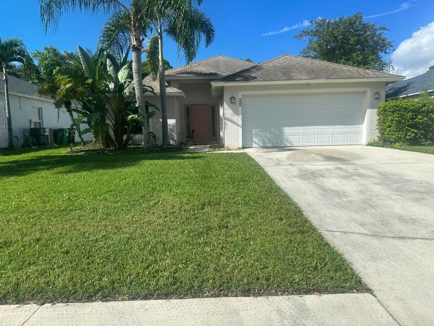 This Beautiful and functional designer home was build by D.R Horton in 2019 , This is a 4 Bedroom and 2 Bathroom , 2 Car Garage home on .23 Acres with a fully fenced back yard with plenty of room to build a pool . A spacious family room to expand to a casual dining area and an open Island kitchen for family .a great space to entertain lots of guests. Plenty of parking space . Home comes with impact windows and shuttles. Close to Turnpike and I-95   Shopping , and both Orlando and Palm beach Airports , Don’t miss this opportunity come see this beautiful.