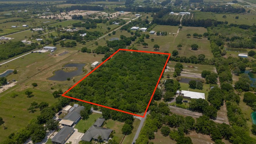 Let's Make a Deal/ Motivated Seller! Opportunity Awaits! Spacious 5.09 Acre Property Surrounded by Large Equestrian Estate Homes. Zoned A-1. Located Off of a Paved Road. Buyers To Bring in Utilities and Verify Building Requirements. Great Opportunity to Build in the Northwest Section of Vero Beach. Approximately 400 Ft X 500 Ft., Property Dimensions Approximate. Close To Everything in Vero.