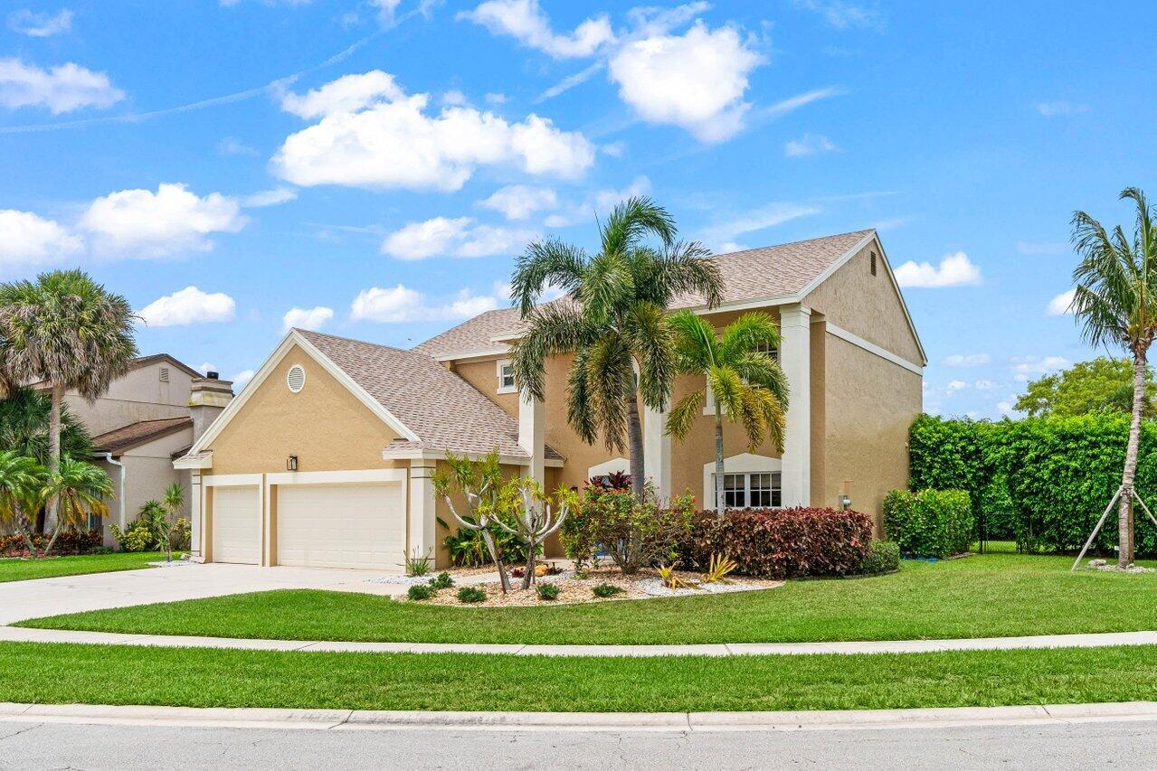 One of the largest lots in Boca Winds! This beautiful 4/2.5 home with 2-car garage, new roof (Nov 2024), new impact sliding doors and new pool installed in 2022, remodeled bathrooms, recessed lighting, new electric panel, and more! One of the lowest HOAs in Boca Raton, only $148/month! Quiet neighborhood! Community features a clubhouse, 2 pools, tennis/basketball courts and 3 playgrounds! Best schools in Boca Raton, rated A+.